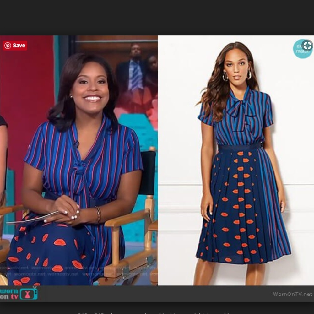 NWT. Multi-print, work appropriate dress